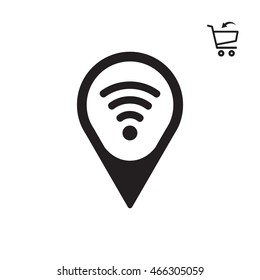Wi-Fi  icon. Flat design.