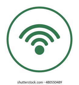 Wi-Fi icon. Flat design.