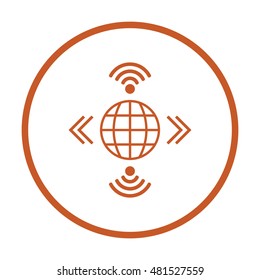 Wi-Fi  Icon. Flat design.