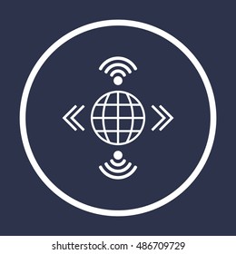 Wi-Fi  Icon. Flat design.