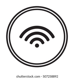 Wi-Fi icon. Flat design.