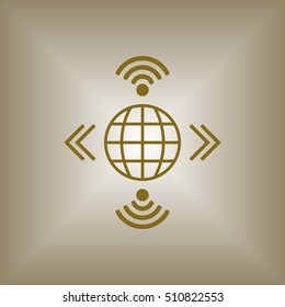 Wi-Fi  Icon. Flat design.