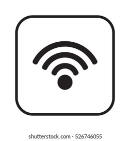Wi-Fi icon. Flat design.