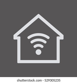 Wi-Fi  icon.  Flat design.
