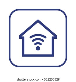 Wi-Fi  icon.  Flat design.