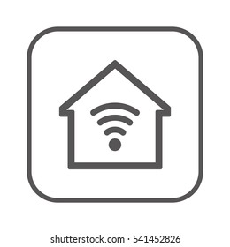 Wi-Fi  icon.  Flat design.