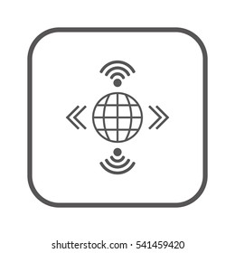 Wi-Fi  Icon. Flat design.