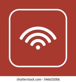 Wi-Fi icon. Flat design.