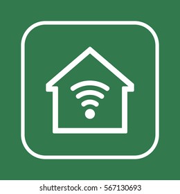 Wi-Fi  icon.  Flat design.