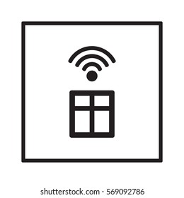Wi-Fi icon. Flat design.