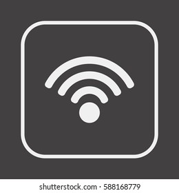 Wi-Fi icon. Flat design.