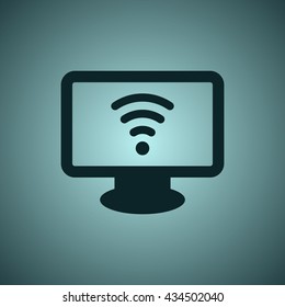 WIFI Icon, flat design style