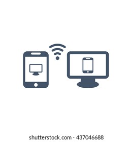WIFI Icon, flat design style