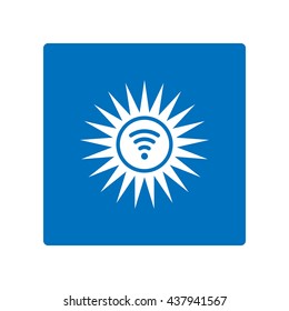 WIFI Icon, flat design style