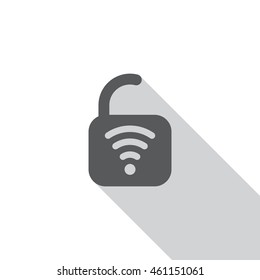 WIFI Icon, flat design style