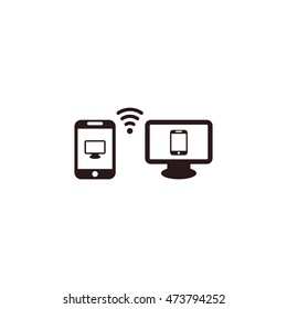 WIFI Icon, flat design style
