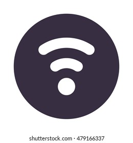 WIFI Icon, flat design style