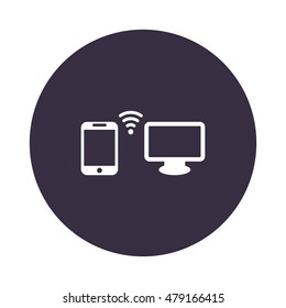 WIFI Icon, flat design style