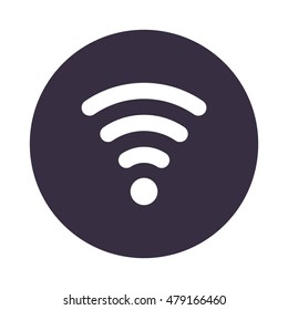 WIFI Icon, flat design style