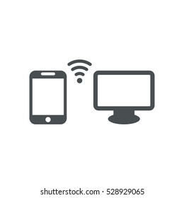 WIFI Icon, flat design style