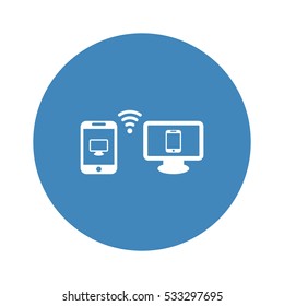 WIFI Icon, flat design style