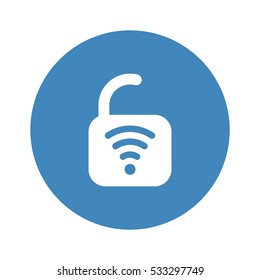WIFI Icon, flat design style