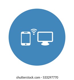 WIFI Icon, flat design style