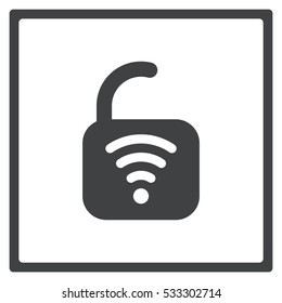 WIFI Icon, flat design style