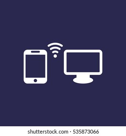 WIFI Icon, flat design style