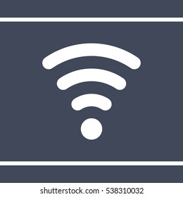 WIFI Icon, flat design style