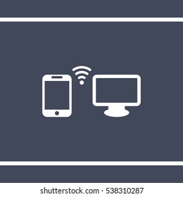 WIFI Icon, flat design style
