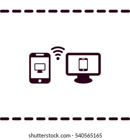 WIFI Icon, flat design style