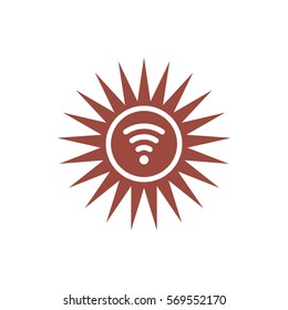 WIFI Icon, flat design style
