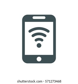WIFI Icon, flat design style