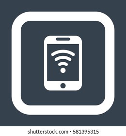 WIFI Icon, flat design style
