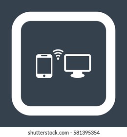 WIFI Icon, flat design style