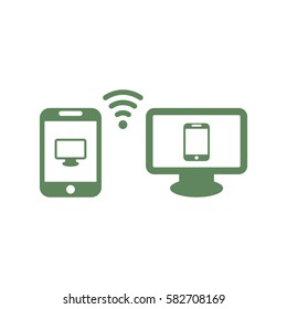 WIFI Icon, flat design style