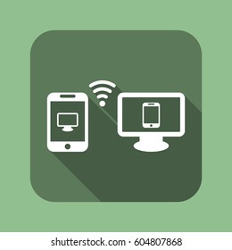 WIFI Icon, flat design style