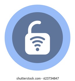 WIFI Icon, flat design style
