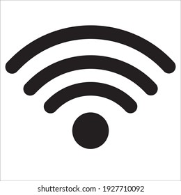 Wifi icon with flat design vector. Signal icon vector.