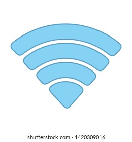 wifi icon. flat illustration of wifi vector icon for web