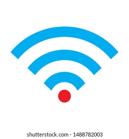 wifi icon. flat illustration of wifi. vector icon. wifi sign symbol