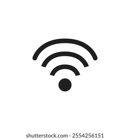 Wifi icon Flat line illustration