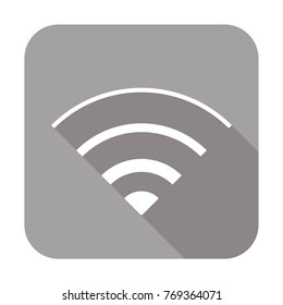 WiFi icon. Flat network symbol for mobile user interface