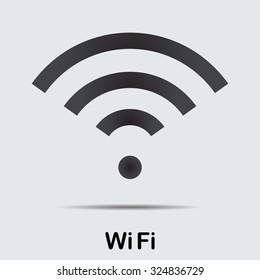Wifi icon in flat style