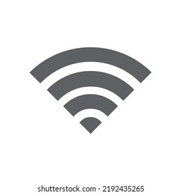 wifi icon in flat style isolated on white background.