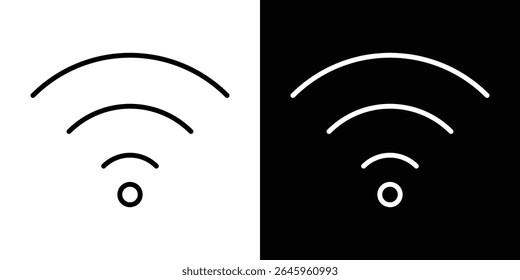 Wifi icon Flat style logo vector. perfect for UI designs