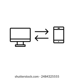 WIFI Icon, flat trendy style linear illustration for web and app on white background..eps