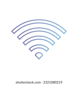 Icono WiFi ilustración vectorial plana.