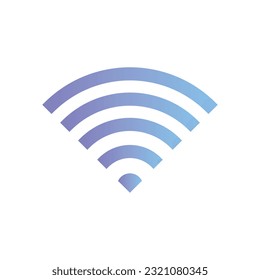 WiFi icon flat vector illustration.